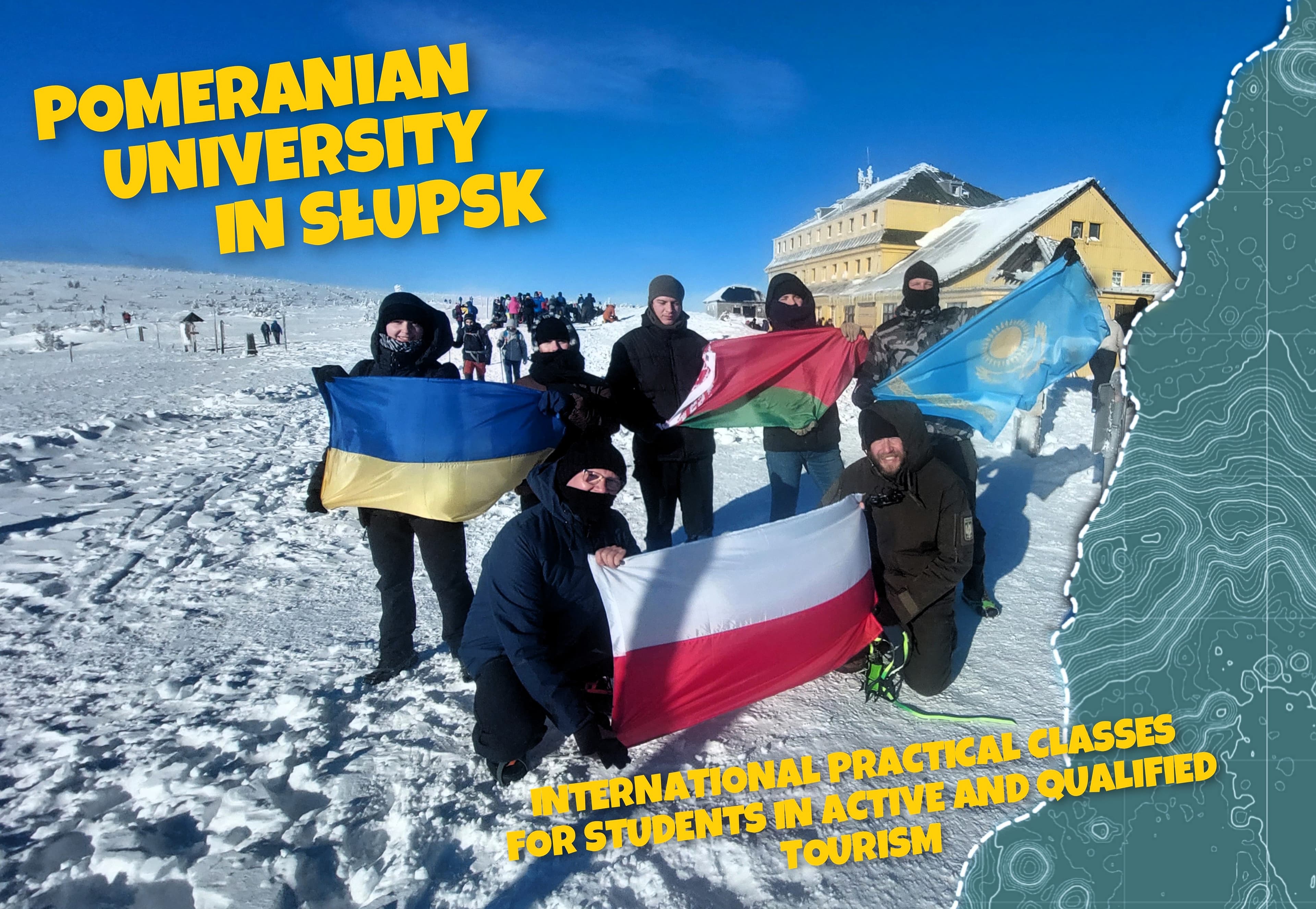 Studenci w zimowej aurze na ćwiczeniach terenowych