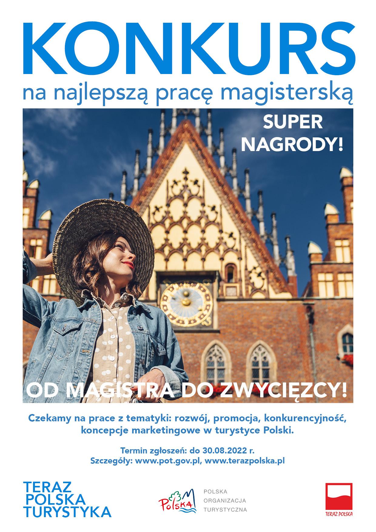Konkurs na Najlepszą Pracę Magisterską z Turystyki pt. TERAZ POLSKA TURYSTYKA